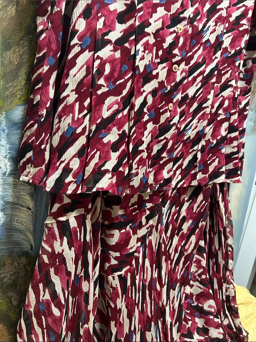 JONES NEW YORK printed lightweight Skirt Suit.
